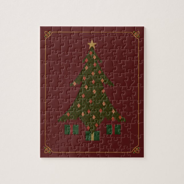 Quilted Christmas Puzzle (Vertical)