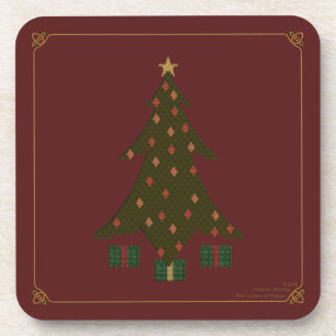 Quilted Christmas Square Coaster