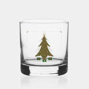 Quilted Christmas Whiskey Glass