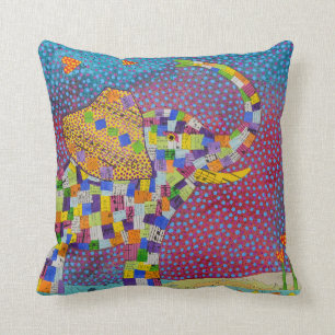 Quilted Elephant Cushion