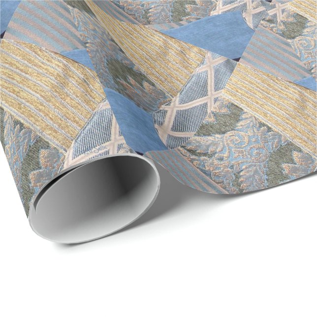 Quilted Fabric Wrapping Paper (Roll Corner)