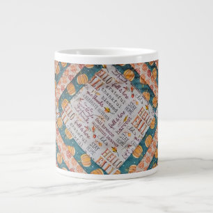 Quilted Fall Large Coffee Mug