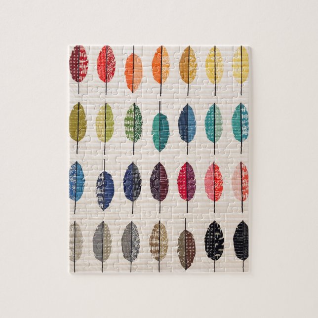 Quilted Feather Puzzle (Vertical)