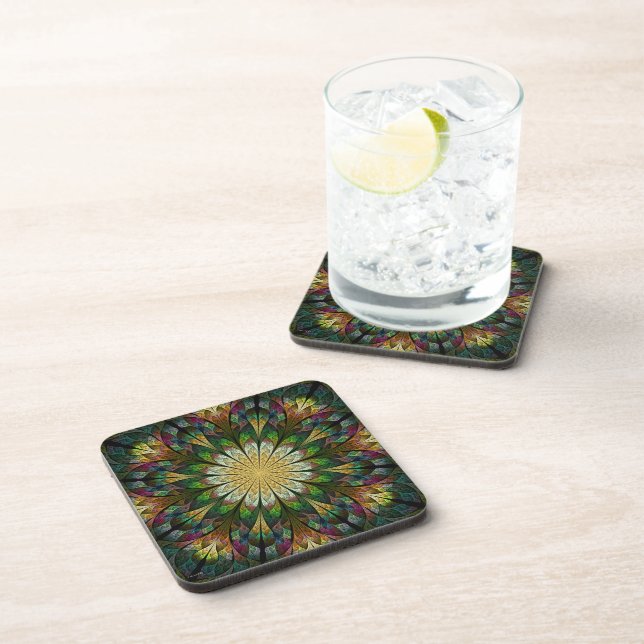 Quilted Flower Coaster (Right Side)