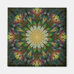 Quilted Flower Magnet