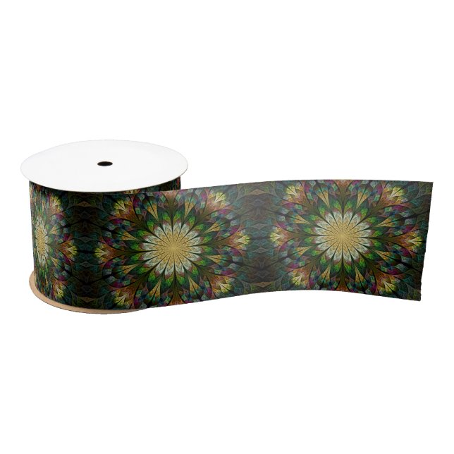 Quilted Flower Satin Ribbon (Spool)