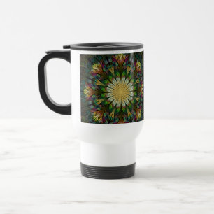 Quilted Flower Travel Mug