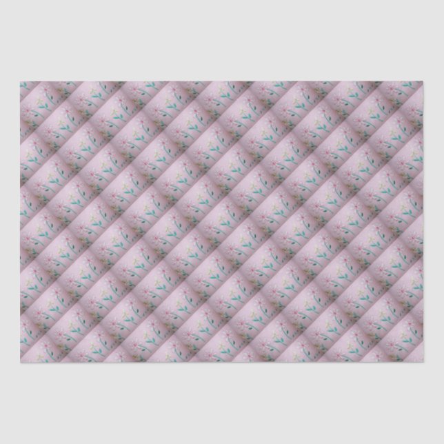 Quilted Flowers Tissue Paper (Front)