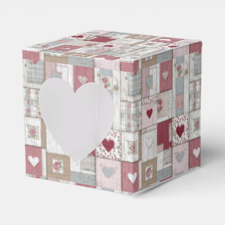 Quilted Hearts Favour Box