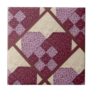 Quilted Hearts Tile