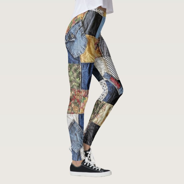 Quilted Looking Leggings (Right)