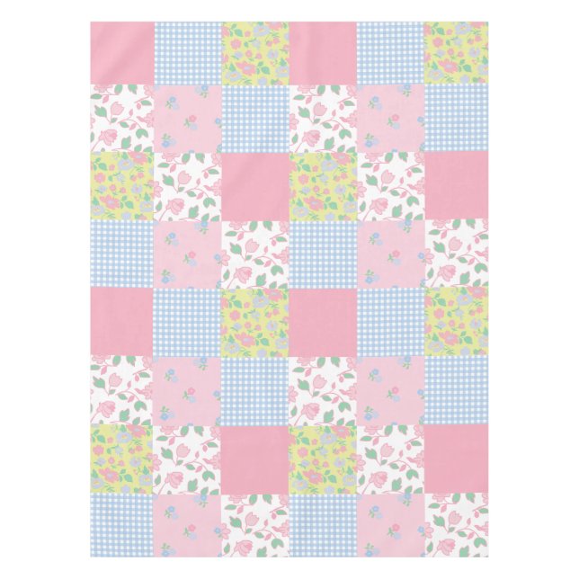 Quilted Patchwork Table Cloth  (Front)