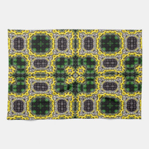 Quilted Pattern Style Kitche Towel-Design 1 Tea Towel