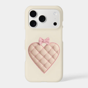 Quilted Pink Heart iPhone Case   Coquette