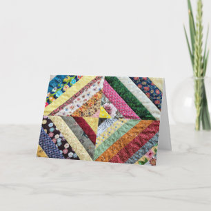 Quilted Print Pattern for Birthday Card