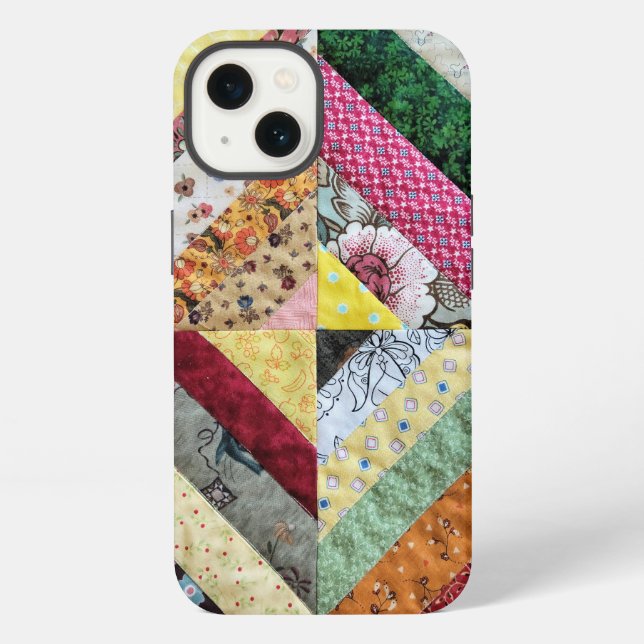 Quilted Print Pattern  iPhone Case (Back)