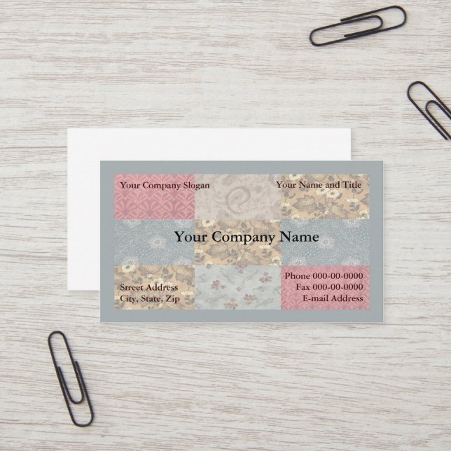 Quilter Business Card (Front/Back In Situ)