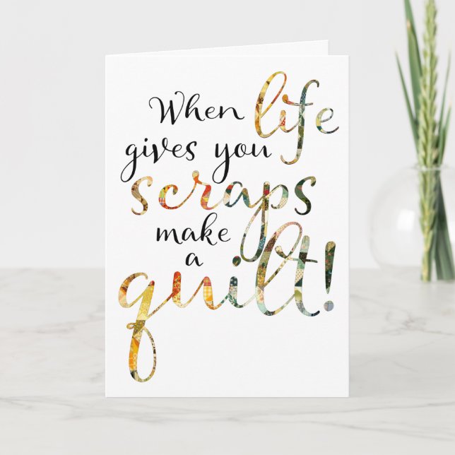 Quilter Encouragement Card (Front)