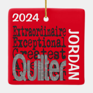 Quilter Extraordinaire CUSTOM Ceramic Ornament
