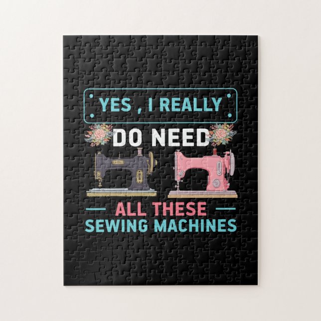 Quilter Gift | Yes I Really Do Need Jigsaw Puzzle (Vertical)