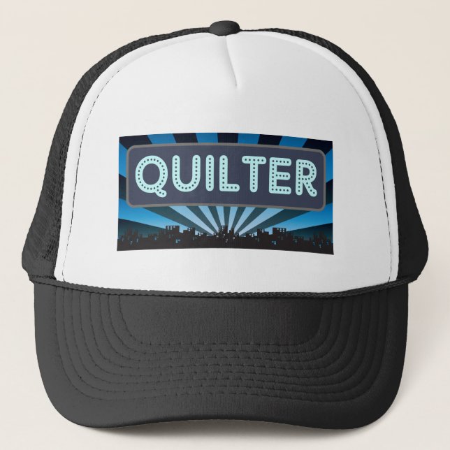 Quilter Marquee Trucker Hat (Front)