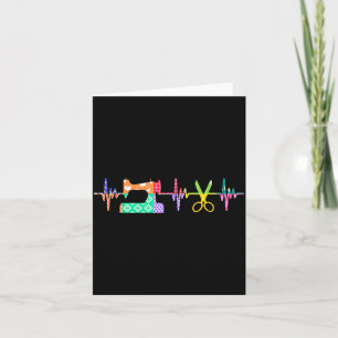 Quilter Sewing Heartbeat For Quilting Lover Mm  Card