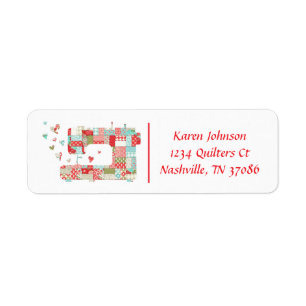 Quilter Sewing Machine Address Labels