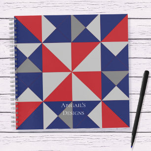 Quilters Americana Pinwheel Quilt Block Notebook