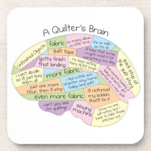 Quilter's Brain Coaster