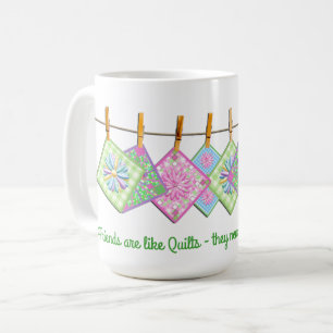 Quilter's Mug - Quote - Closesline-Quilts - White