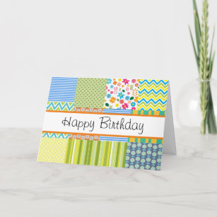 Quilters Patchwork Greeting Card