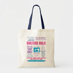 Quilters Rule Quilting Tote Bag