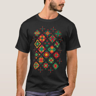 Quilting Block Pattern Quilters Sewing Lovers Quil T-Shirt