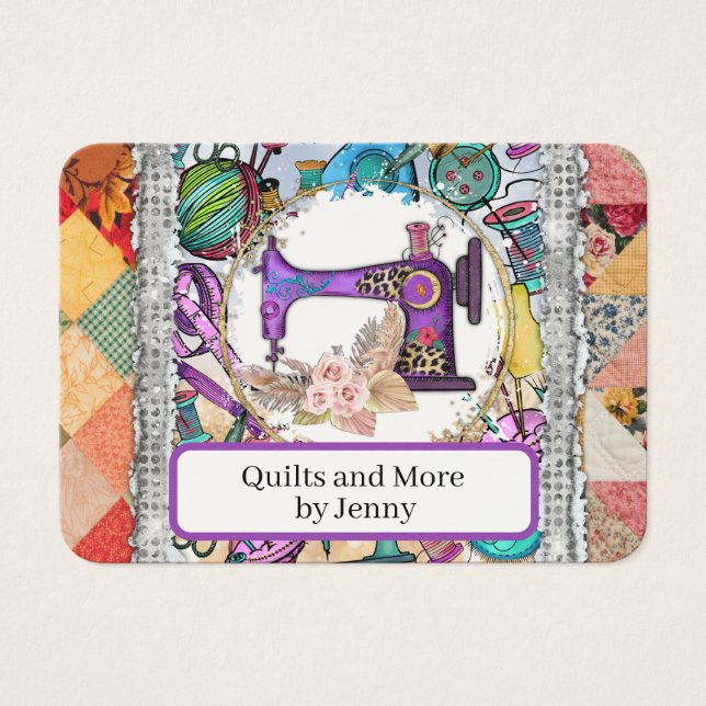 Quilting Business Card (Front)