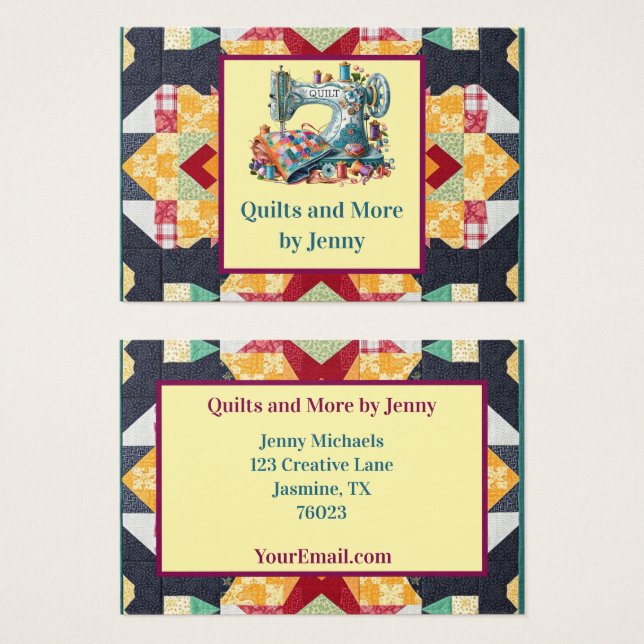 Quilting Business Card (Front & Back)