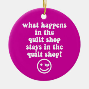 quilting ceramic tree decoration