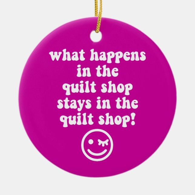 quilting ceramic tree decoration (Front)