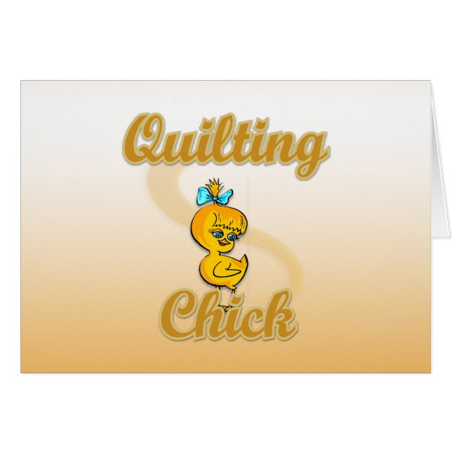 Quilting Chick (Front Horizontal)