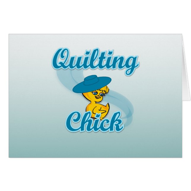 Quilting Chick #3 (Front Horizontal)