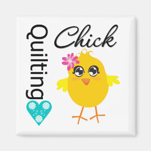 Quilting Chick Magnet