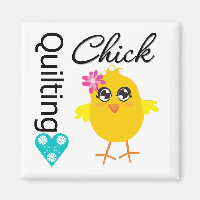 Quilting Chick Magnet (Front)