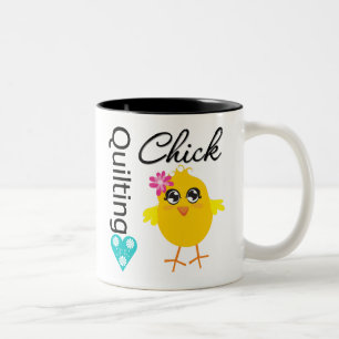 Quilting Chick Two-Tone Coffee Mug
