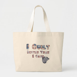 Quilting Cook Large Tote Bag
