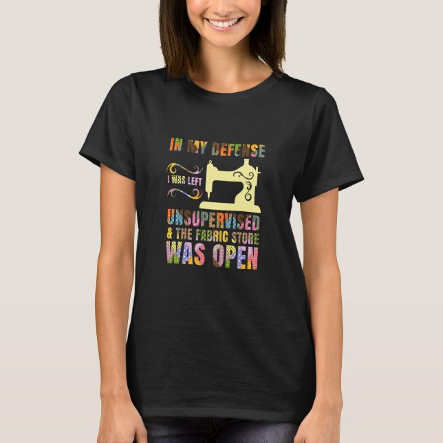 Quilting For Women Girls Quilter Sewing  2 T-Shirt (Front)
