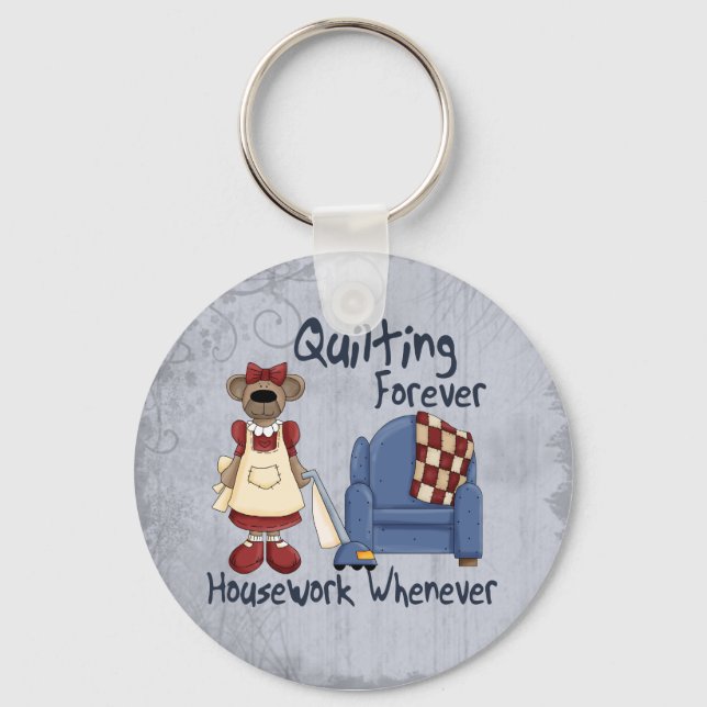 Quilting Forever Key Ring (Front)