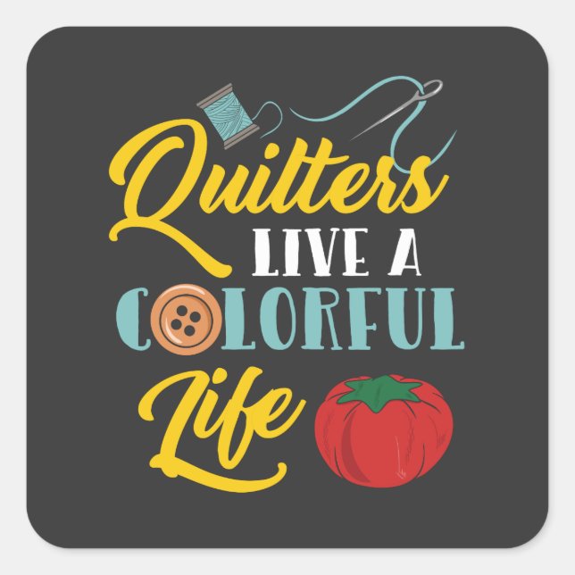Quilting Gifts Square Sticker (Front)