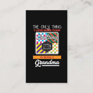 Quilting grandma Gift Quilter Sewing Business Card