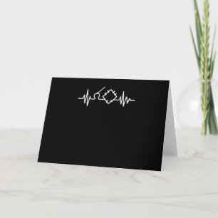Quilting Heartbeat Gifts Funny Quilting Lovers Card