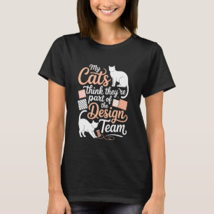 Quilting Humour for Cat Lover Sewing Funny Knittin T-Shirt
