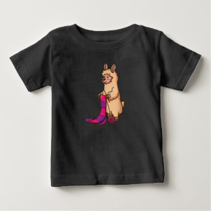 Quilting Llama Birthday Gifts Quilting Lovers Baby T-Shirt